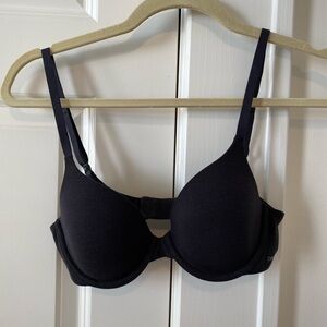 Organic Basics Organic Cotton Core Full Coverage Bra, 32B, Black